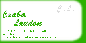 csaba laudon business card
